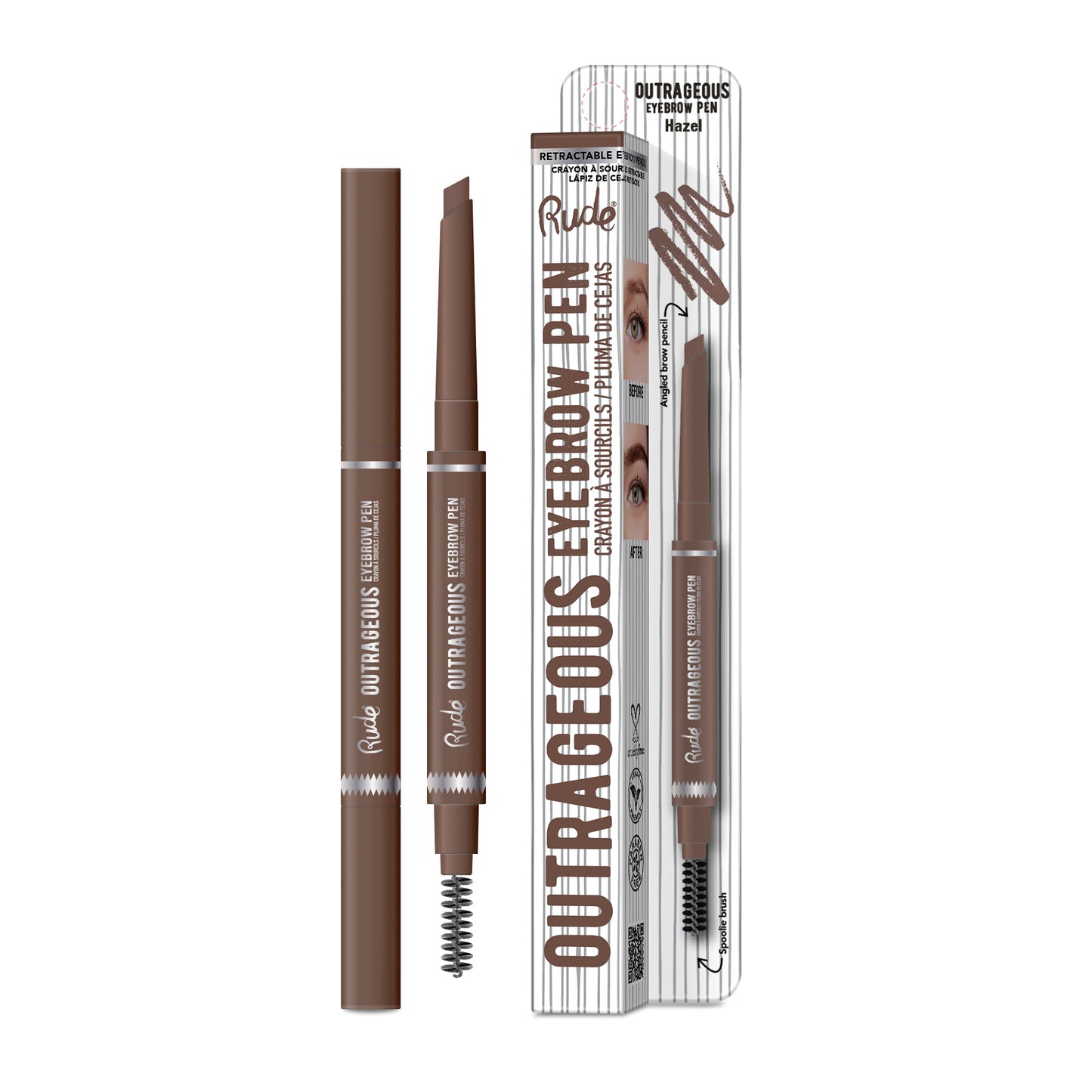 RUDE Outrageous Eyebrow Pen - Hazel by Avera Group