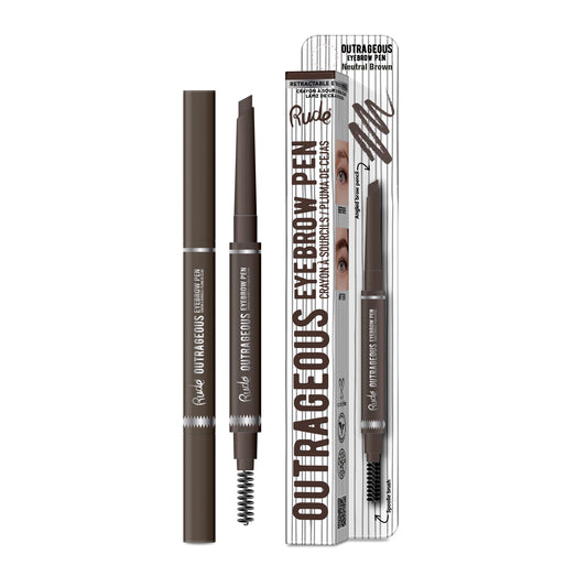 RUDE Outrageous Eyebrow Pen - Neutral Brown by Avera Group