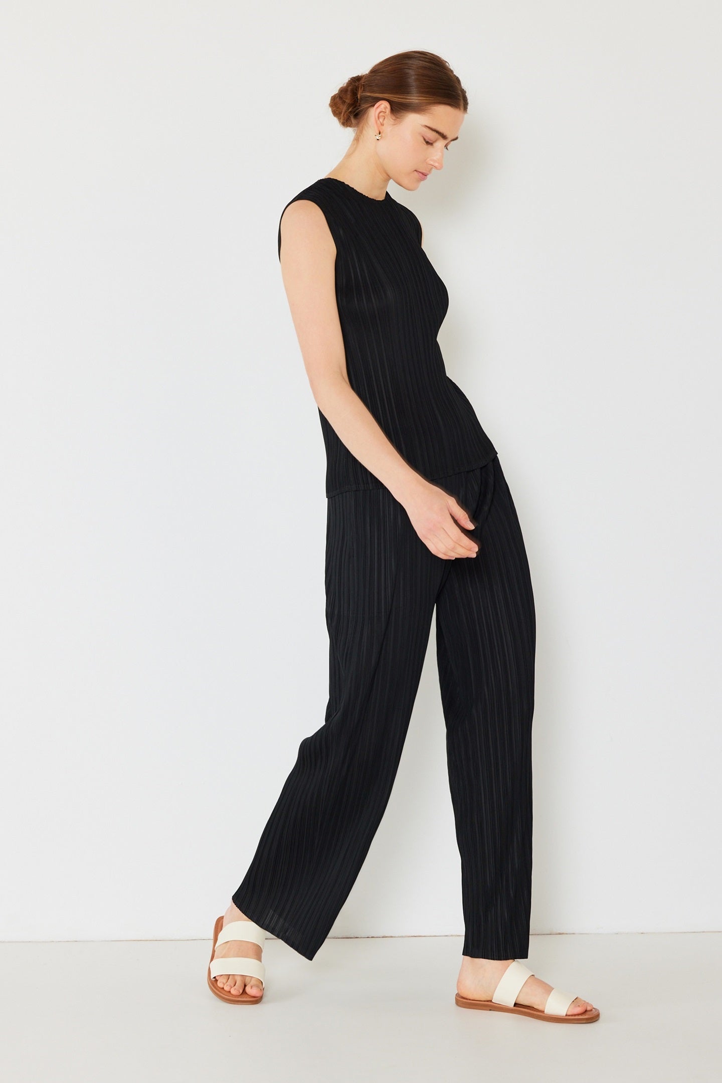 Marina West P01BS Pleated Classic Straight Pants