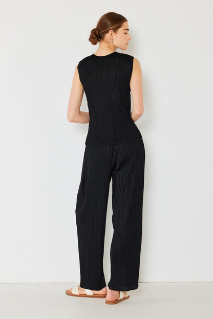 Marina West P01BS Pleated Classic Straight Pants