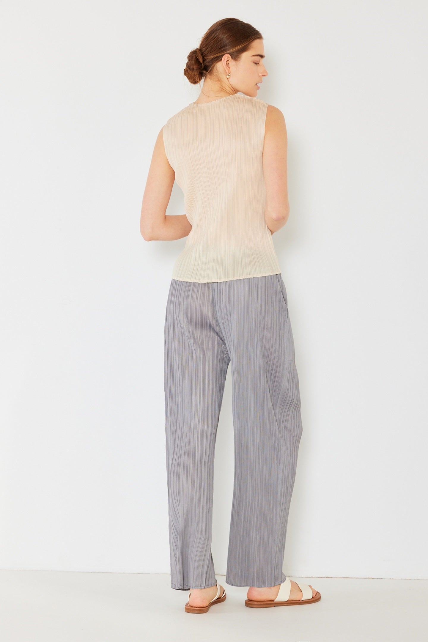 Marina West P01BS Pleated Classic Straight Pants