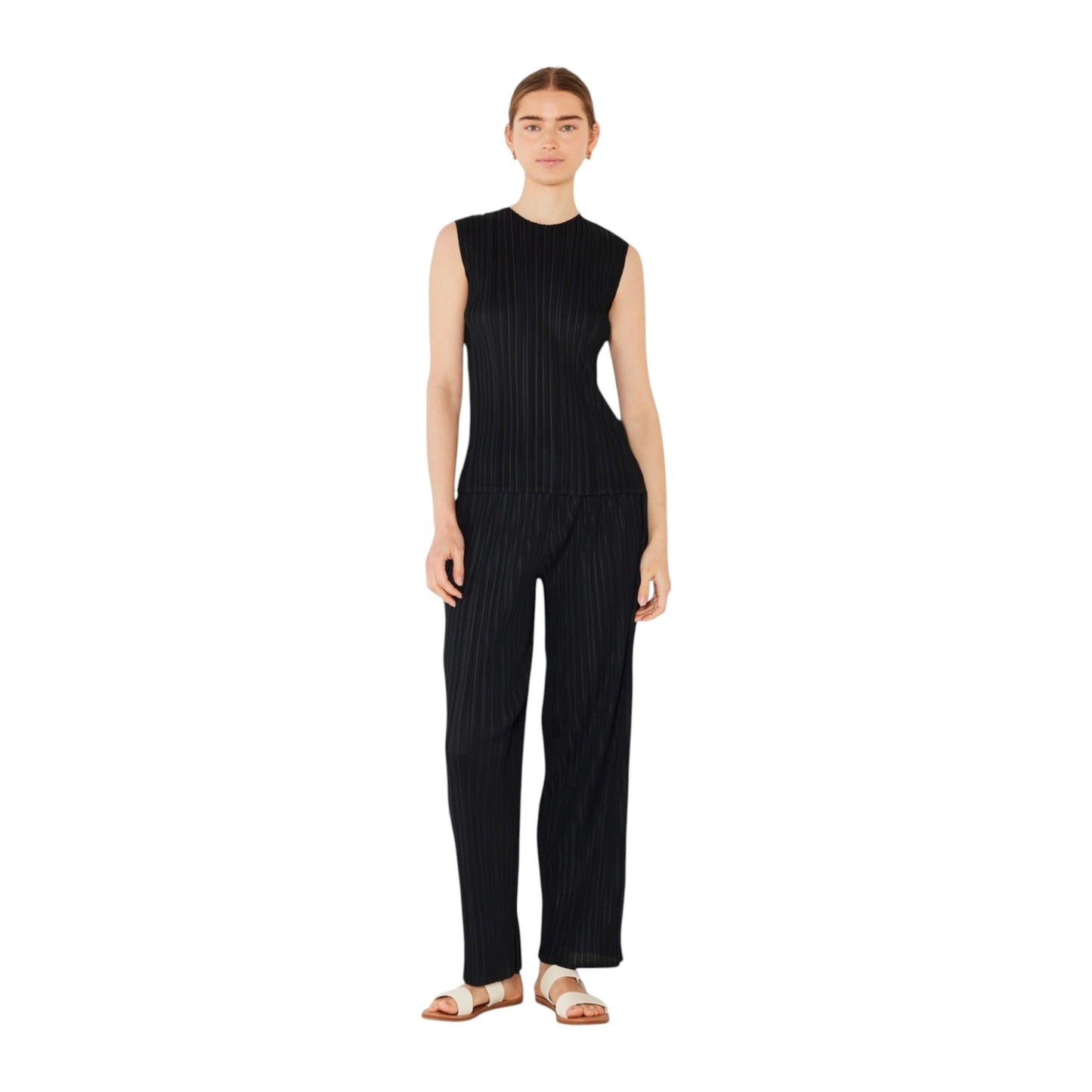 Marina West P01BS Pleated Classic Straight Pants