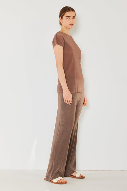 Marina West Pleated Long Pants with Slight Flare- Style#P02BL
