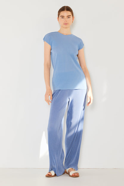 Marina West Pleated Long Pants with Slight Flare- Style#P02BL