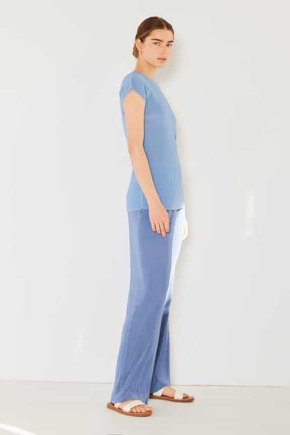 Marina West Pleated Long Pants with Slight Flare- Style#P02BL