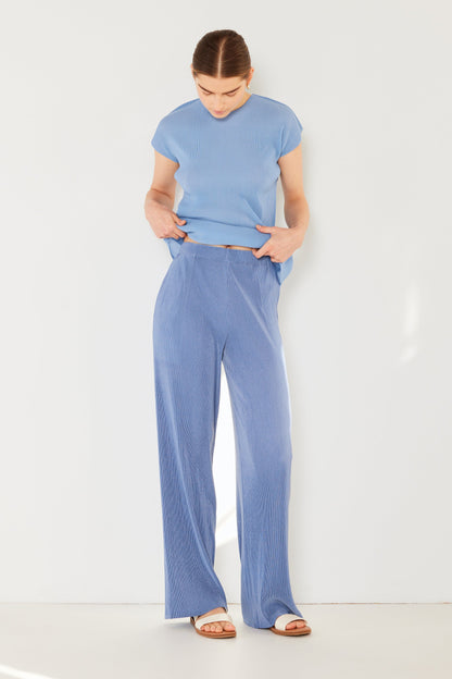 Marina West Pleated Long Pants with Slight Flare- Style#P02BL
