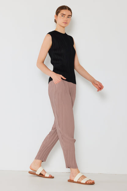 Marina West Pleated Relaxed-Fit Slight Drop Crotch Pants- Style#P04JG
