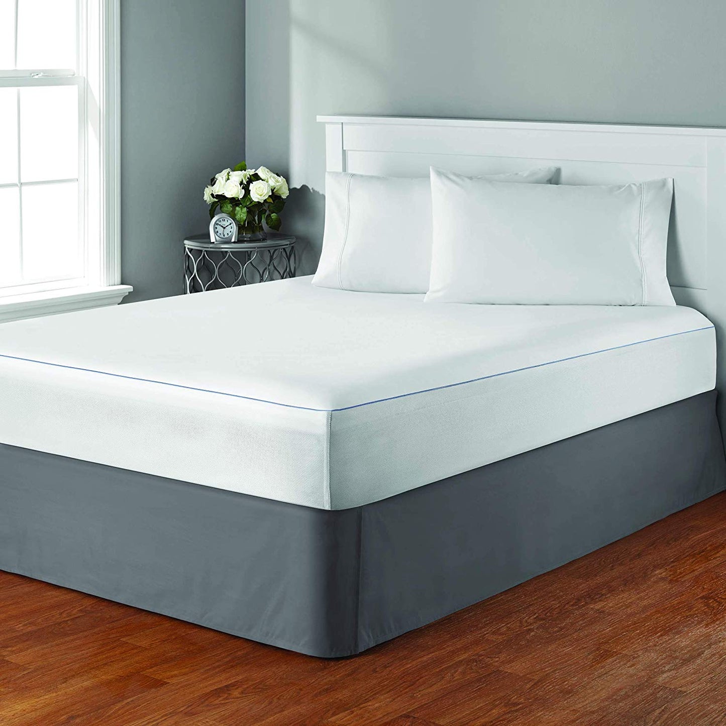 Mattress Encasement Protector - Blocks Out Liquids, Bed Bugs, Dust Mites and Allergens by J&V Textiles