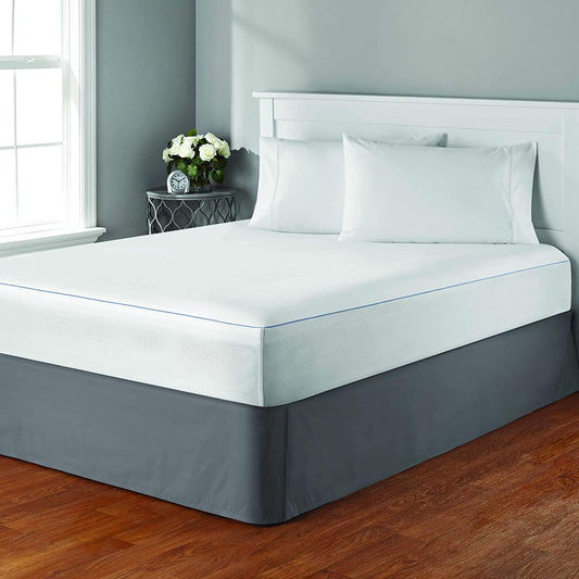 Mattress Encasement Protector - Blocks Out Liquids, Bed Bugs, Dust Mites and Allergens by J&V Textiles