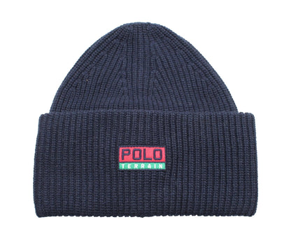 Polo Ralph Lauren Terrain Knit Cuffed Beanie Hat Navy