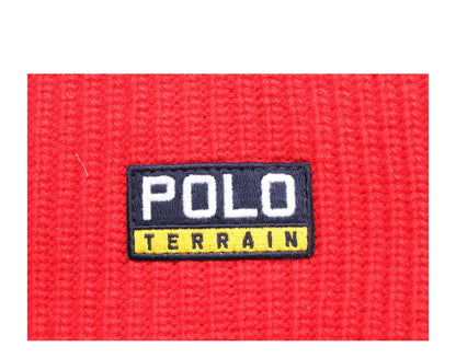 Polo Ralph Lauren Terrain Knit Cuffed Beanie Hat Red