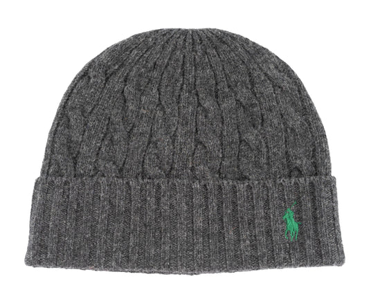 Polo Ralph Lauren Classic Cable Pony Men's Beanie — Charcoal