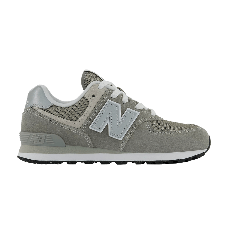 New Balance 574 Core Little Kids (PS) Sneakers — Grey/White Suede Low-Top