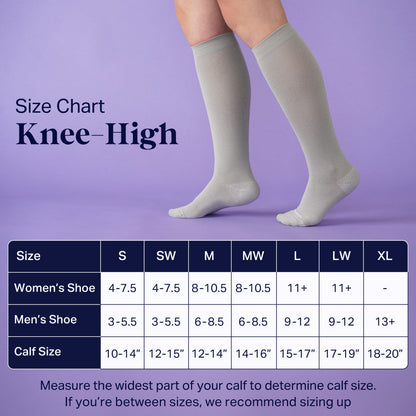 Knee-High Compression Socks – 3 Pack Solids
