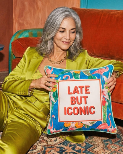 late but iconic pillow