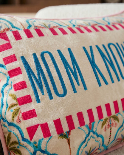 mom knows best pillow