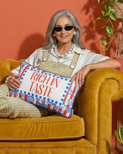 rich in taste pillow