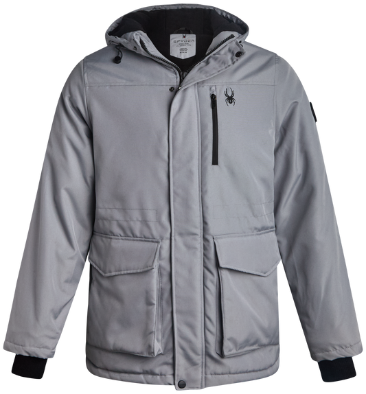Spyder Mens Parka Jacket - Pewter