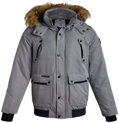 Spyder Boys Parka Jacket - Pewter