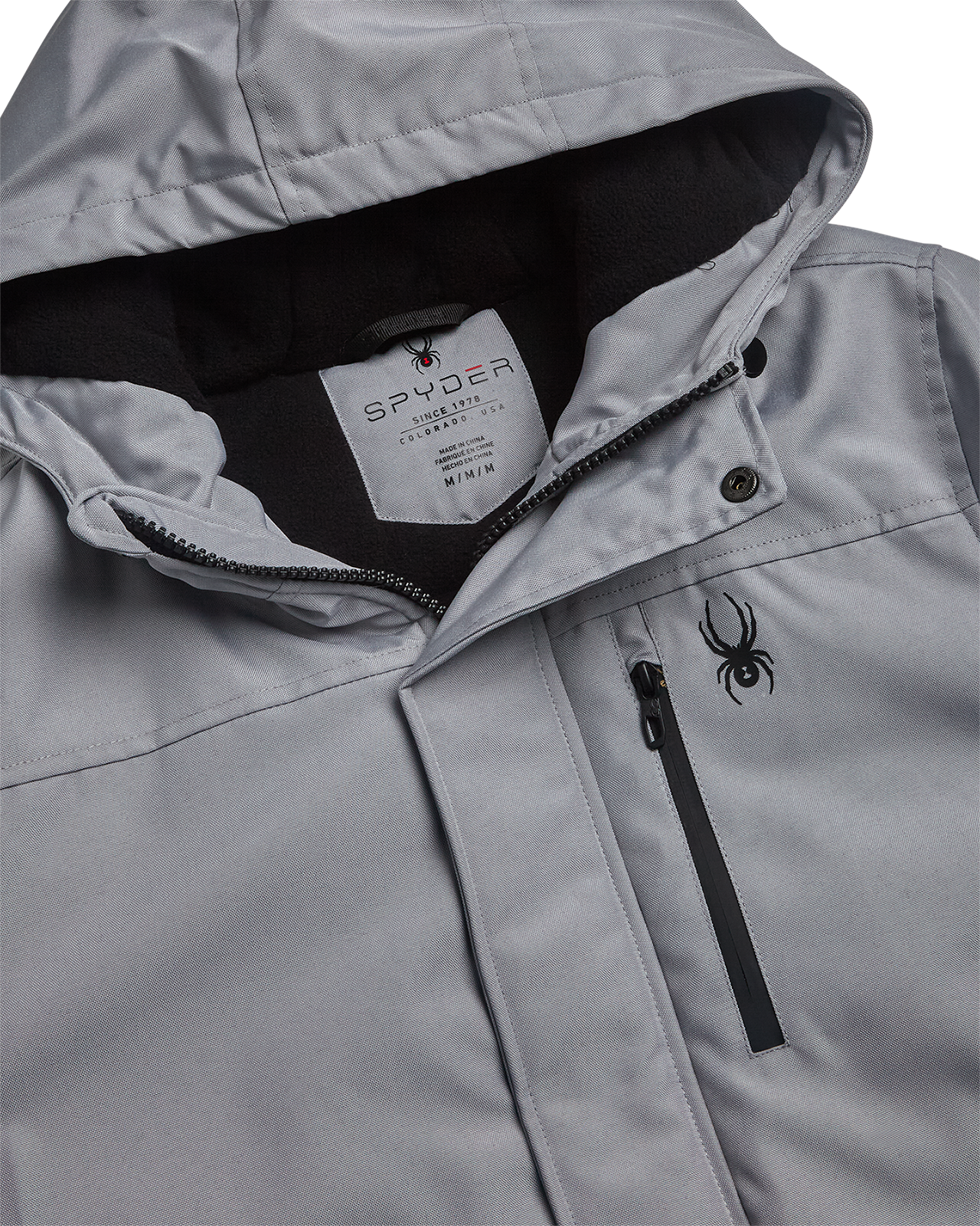 Spyder Mens Parka Jacket - Pewter