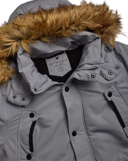 Spyder Boys Parka Jacket - Pewter