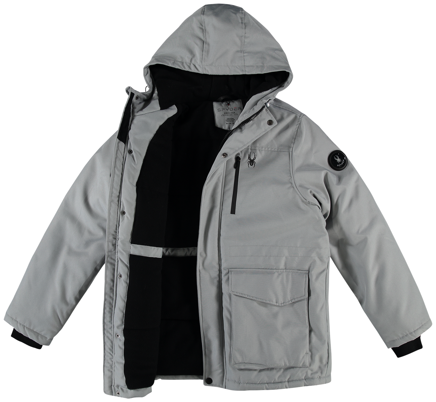 Spyder Mens Parka Jacket - Pewter