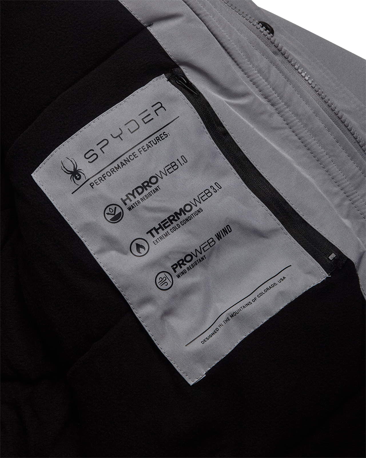 Spyder Boys Parka Jacket - Pewter