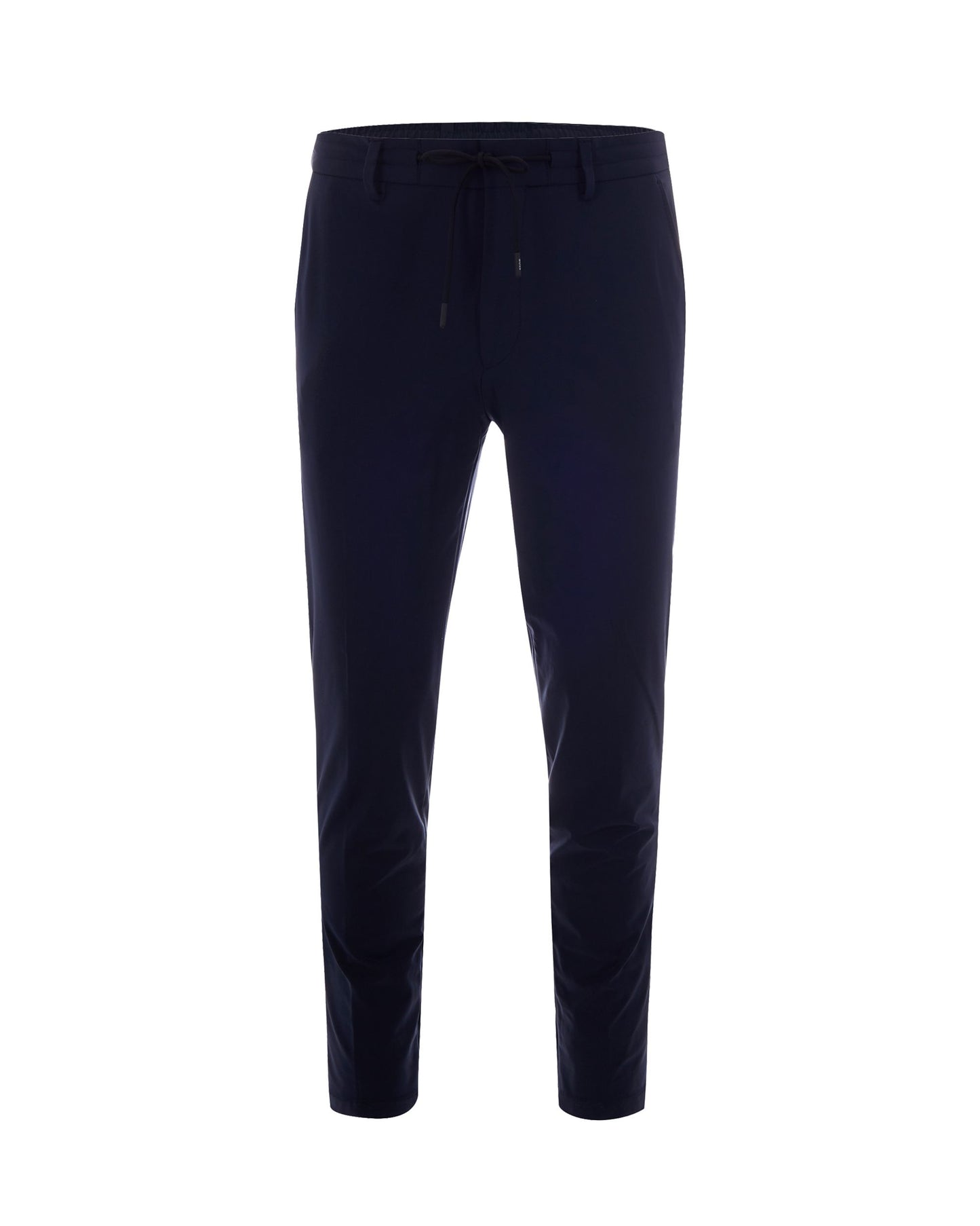 Trousers Slim Drawstring Dark Blue