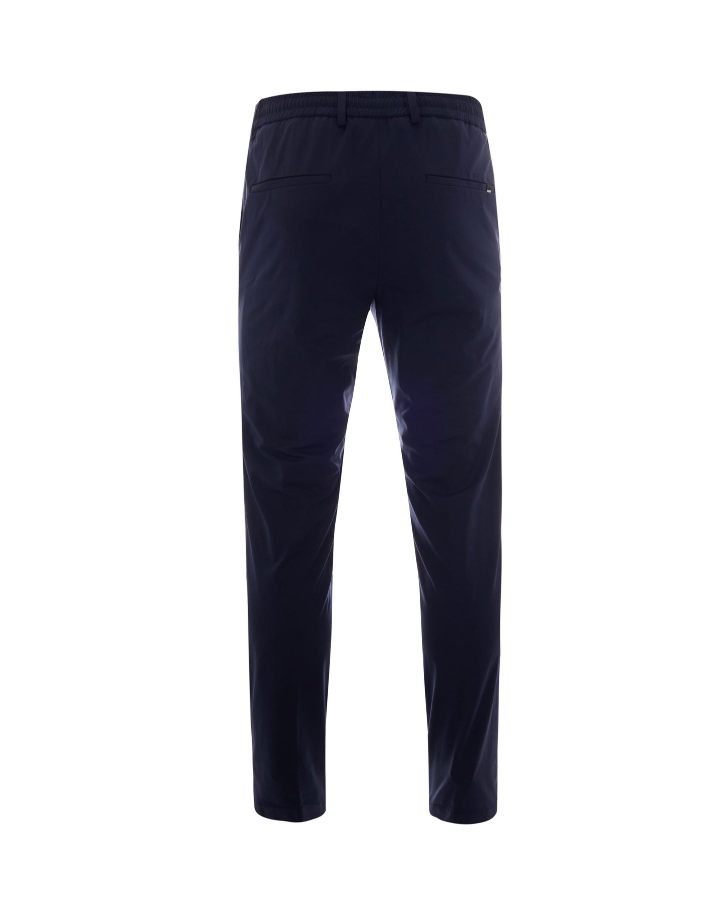 Trousers Slim Drawstring Dark Blue