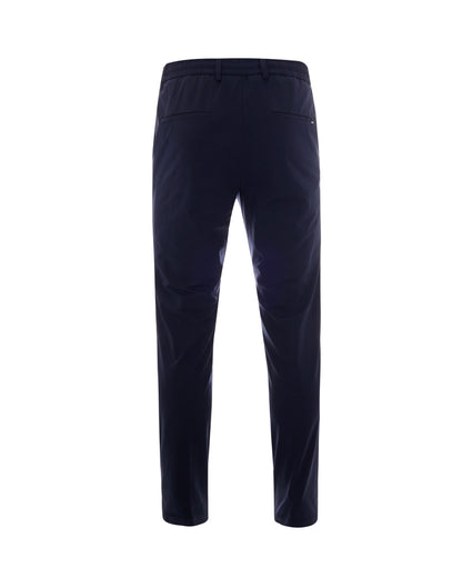 Trousers Slim Drawstring Dark Blue