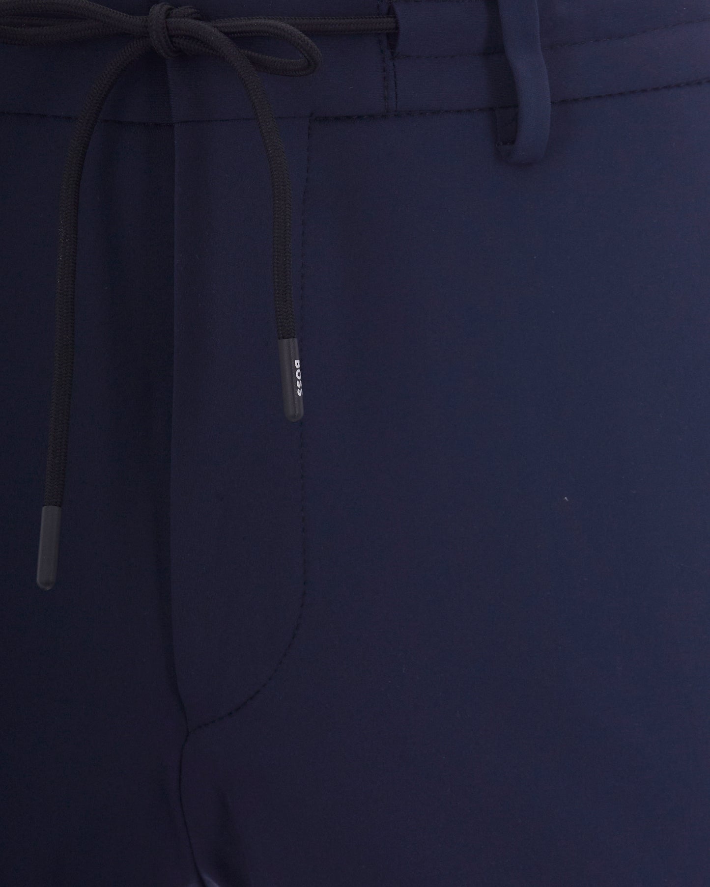 Trousers Slim Drawstring Dark Blue