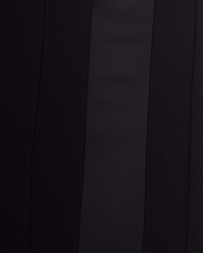 Longuette Dress With Gold Detail, Black