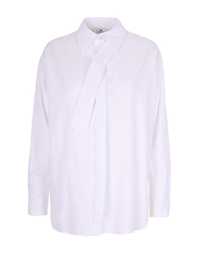Shirt With Tie White