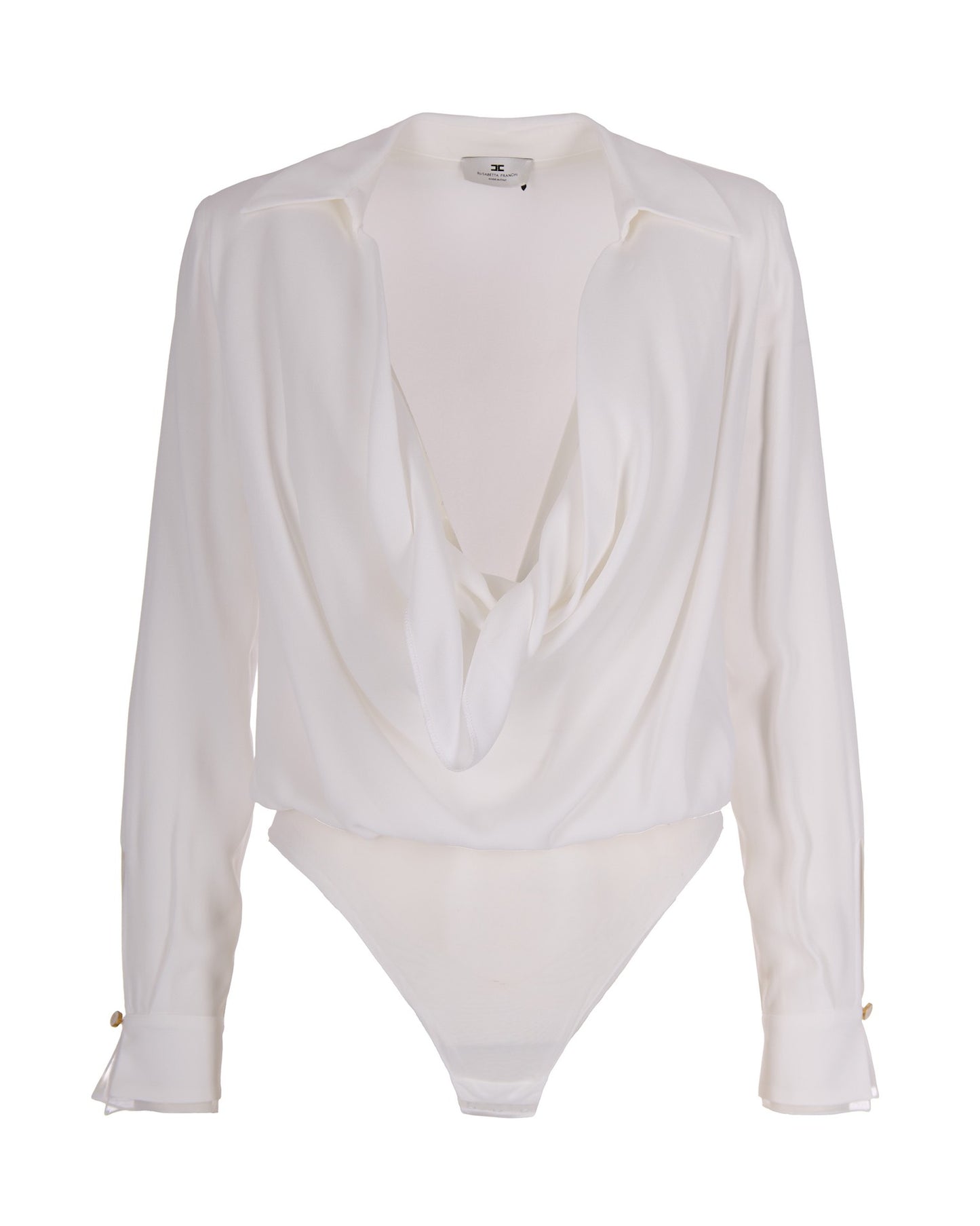 Bodysuit in Georgette Ivory