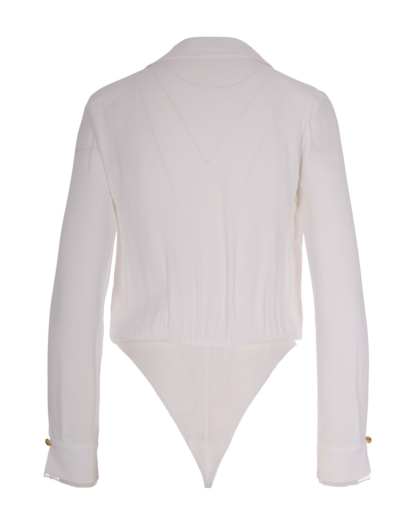 Bodysuit in Georgette Ivory