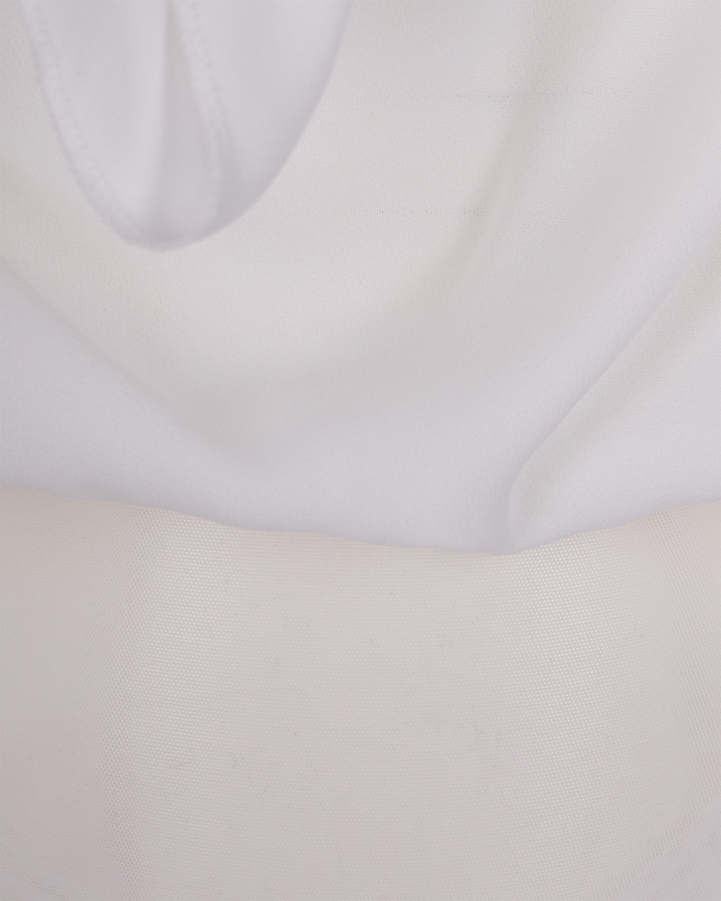 Bodysuit in Georgette Ivory