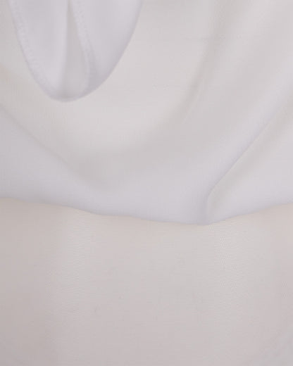 Bodysuit in Georgette Ivory
