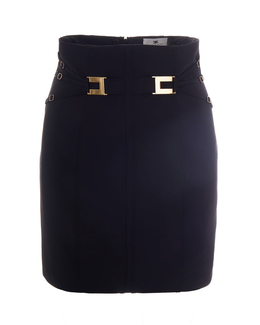 Mini Skirt Stretch Black