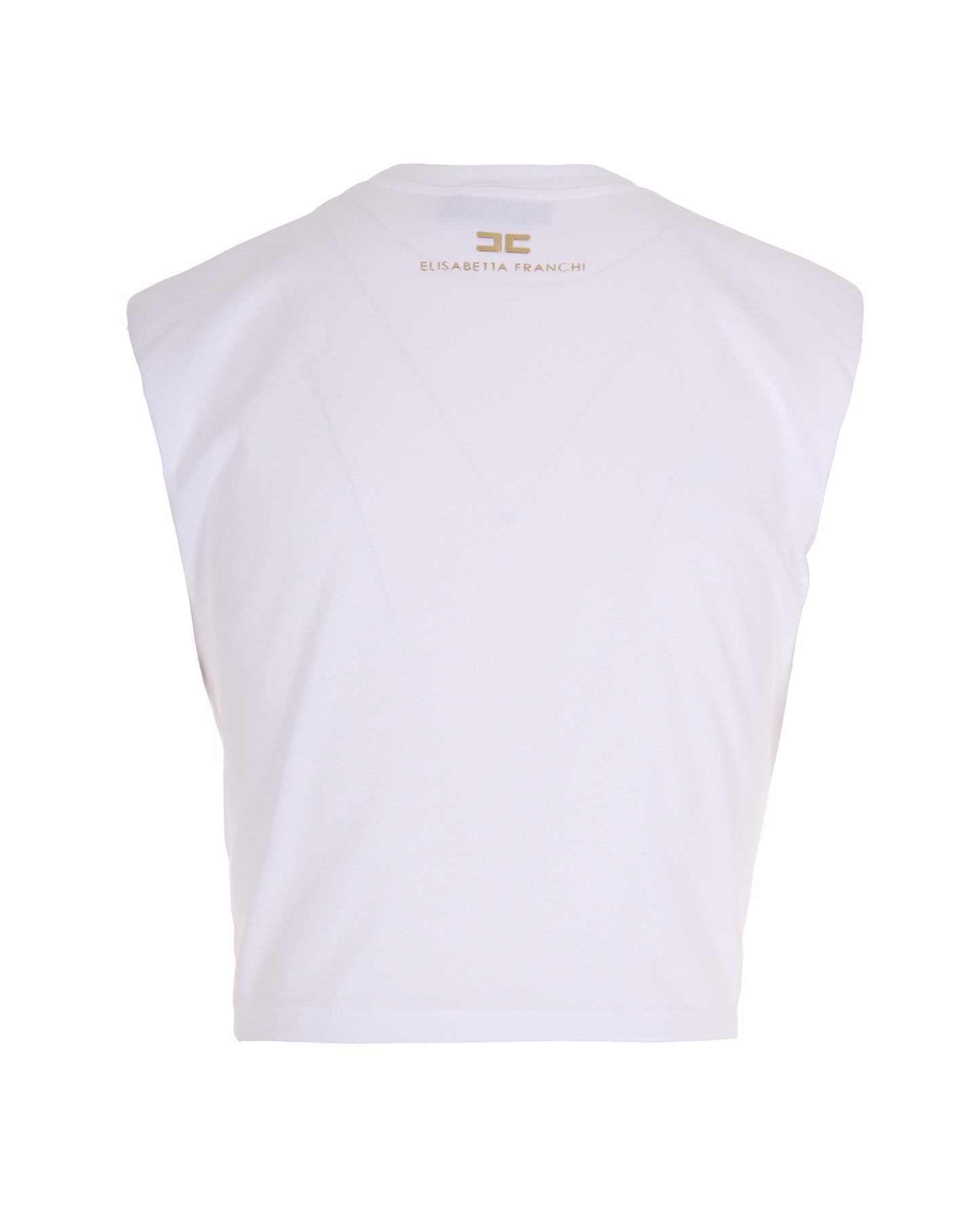 T-Shirt With Knot Chalk