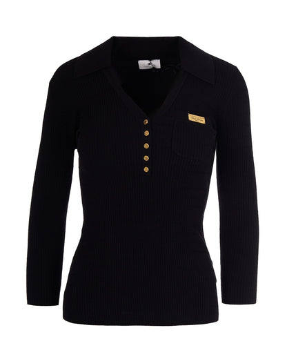Ribbed Top Black