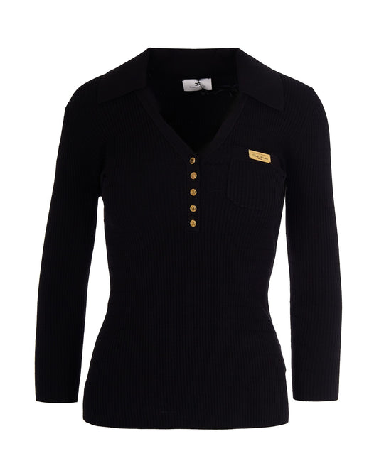 Ribbed Top Black