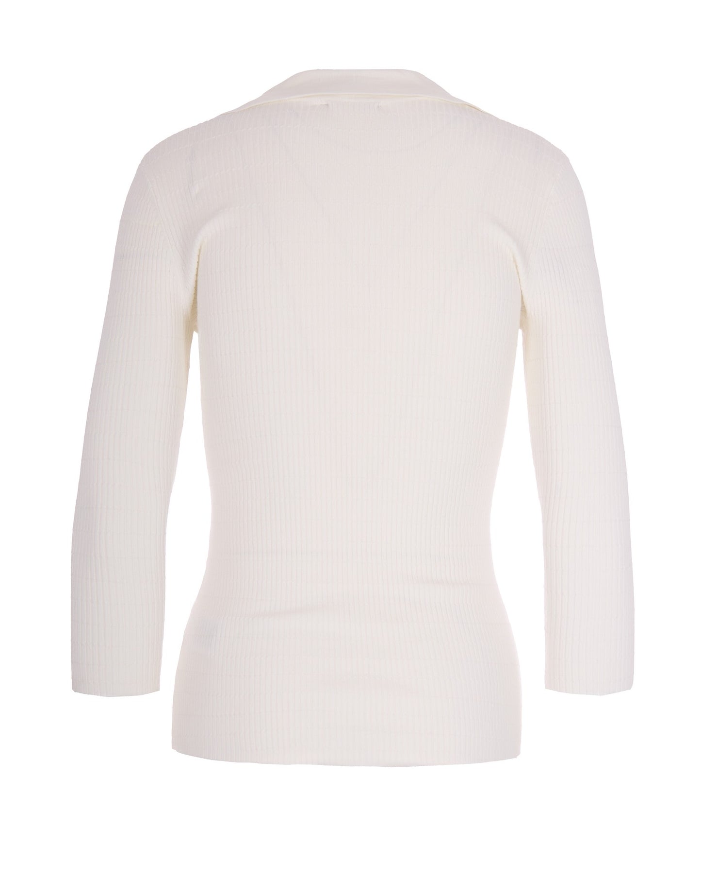 Ribbed Knit Top Ivory