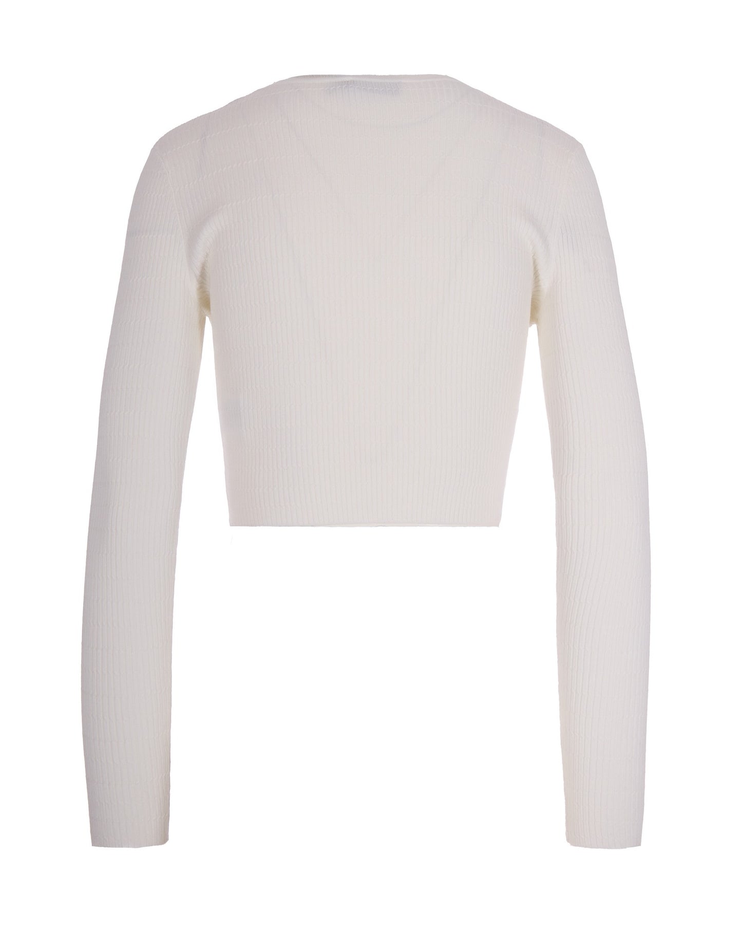 Ribbed Knit Top Ivory