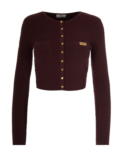 Ribbed Knit Top Cocoa