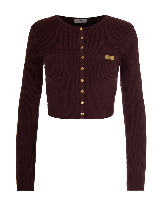Ribbed Knit Top Cocoa