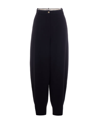 Trousers in Lightweight Crepe Black