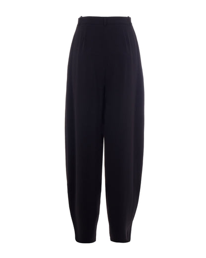 Trousers in Lightweight Crepe Black