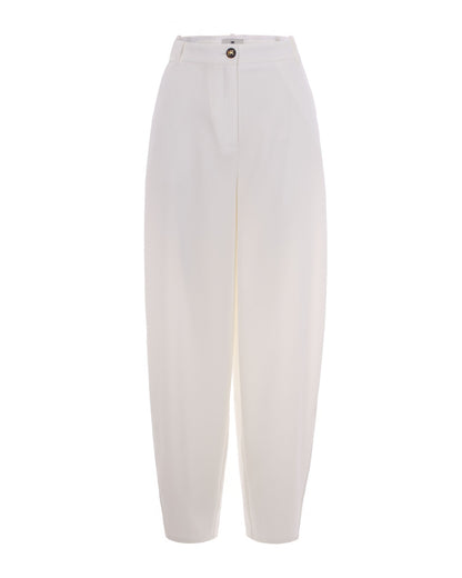 Trousers in Crepe, Ivory