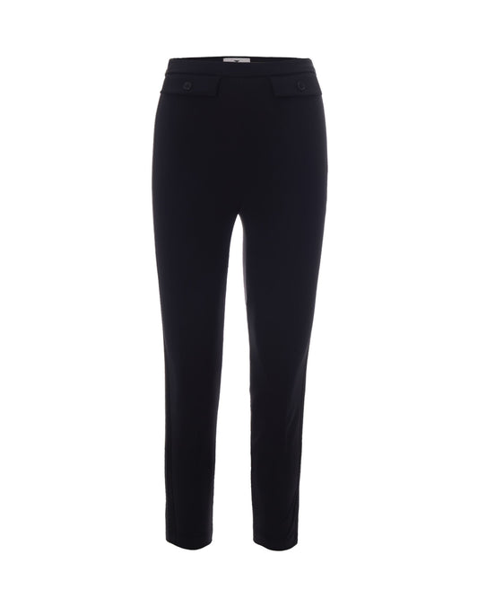 Trousers Crepe Satin Black