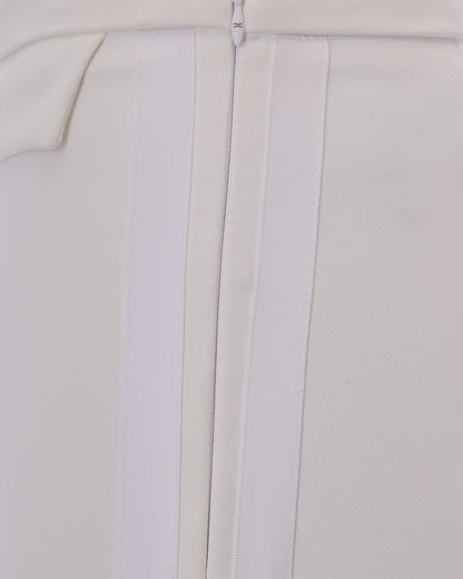 Trousers Crepe Satin Ivory